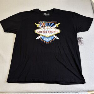 Violent Gentlemen Vegas Golden Knights Hockey Club T Shirt 3X Large Black
